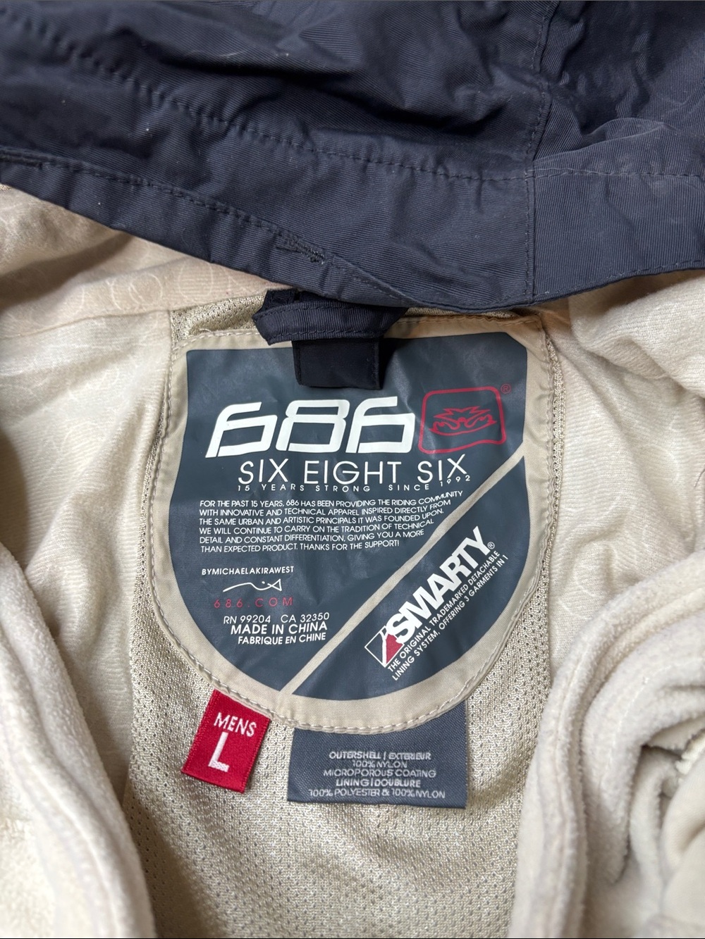 Men’s 686 Smarty 3in1 Skiing Snowboarding Jacket Size Large - Picture 6 of 11